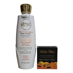 White Plus Body Lotion And Dark Spot Remover Soap